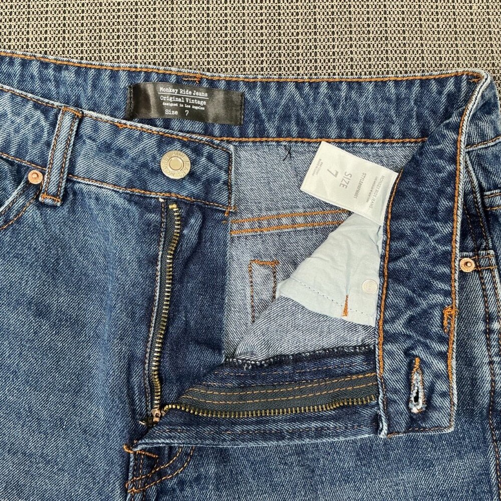 Monkey Ride Jeans Women's Original Vintage Denim Jeans Size 7 High-Waisted - Picture 6 of 10